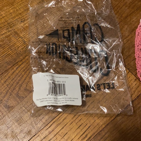 CAMP Collection Bags Dip Dye Market Tote Bag Fabfitfun Camp